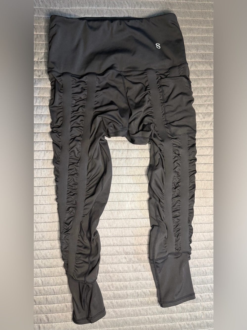 Womens SKINNIFY resistance bands exercise leggings / L - Picture 2 of 4